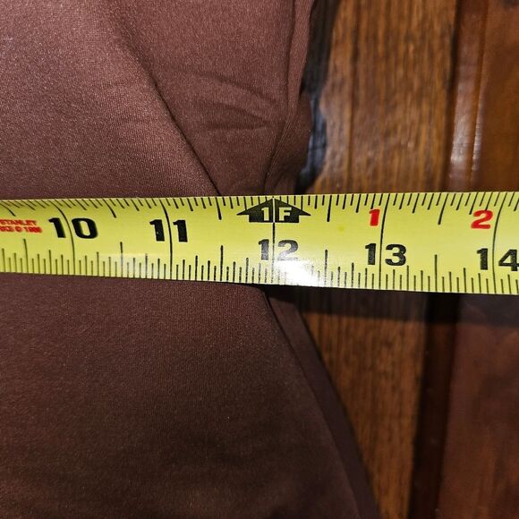 Cyanstyle Coffee Brown One Piece Medium Women's Bodysuit Jumpsuit Layer Yoga - Picture 3 of 8